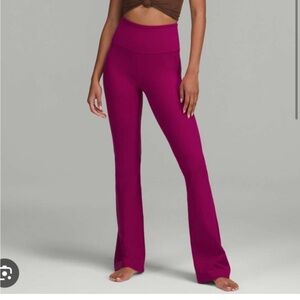 Lululemon Magenta Groove Flare Legging